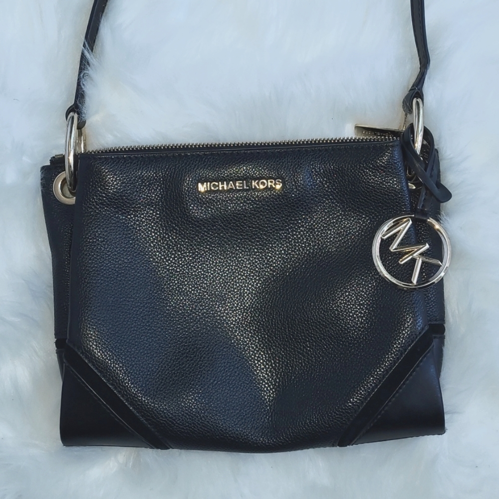 MK black gold crossbody